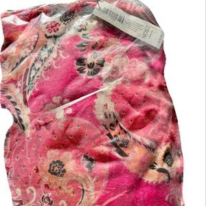 Chicos Womens Square Scarf Pink Combo 40" x 40" New with Tags